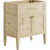 Elysian 30" Bathroom Vanity Cabinet in Burgundy Wood (Sink Not Included)