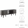 Contour 55" TV Stand in Charcoal Gray Finish