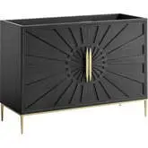 Awaken 48" Double or Single Sink Compatible Bathroom Vanity Cabinet Only in Black