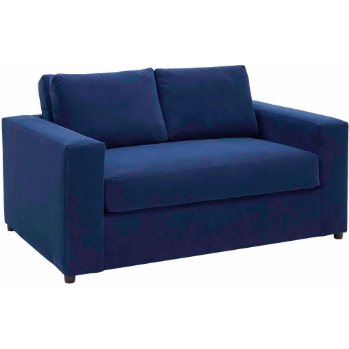 Avendale Loveseat in Deep Navy Blue Velvet