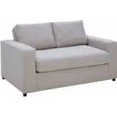 Avendale Loveseat in Flint Gray Linen Blend Fabric