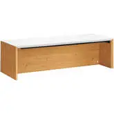 Kinetic 49" Wall Mount Office Desk in White & Natural Finish