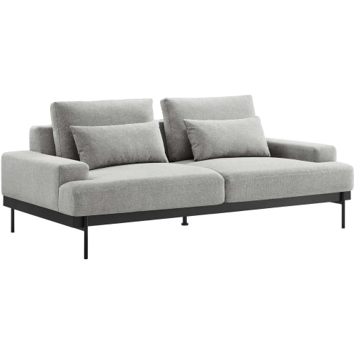 Proximity Sofa in Light Gray Fabric & Metal