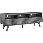 Render 60" TV Stand in Charcoal Gray Finish