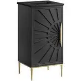 Awaken 18" Bathroom Vanity in Black Finish & Black Ceramic Sink