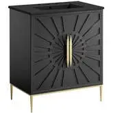 Awaken 30" Bathroom Vanity in Black Finish & Black Ceramic Sink