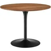 Pursuit 40" Dining Table in Walnut Veneer & Black Iron