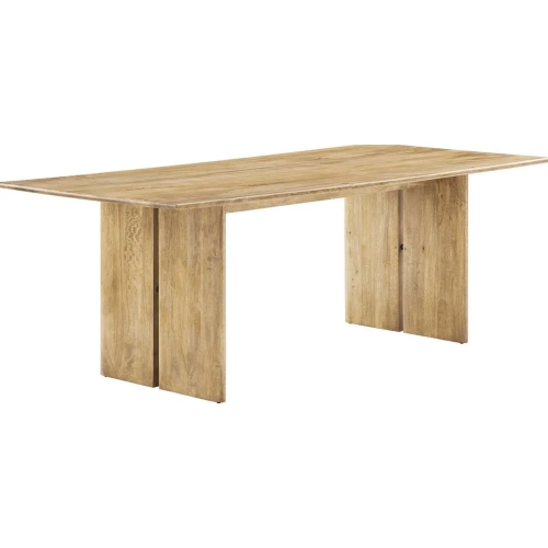 Amistad 86" Dining Table in Oak Finish Wood