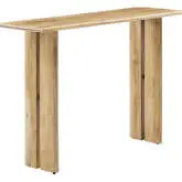 Amistad Console Table in Oak Finish Wood