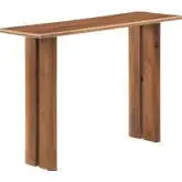 Amistad Console Table in Walnut Finish Wood