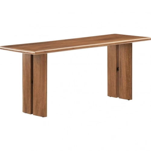Amistad 46" Bench in Walnut Finish Wood