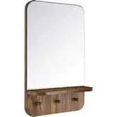 Lumina Mirror in Walnut Finish