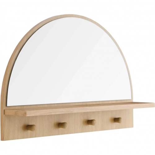 Moonbeam Arched Mirror in Oak Finish