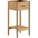 Zaire 18" Bathroom Vanity Cabinet (Sink Basin Not Included) in Natural Finish Wood