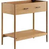 Zaire 36" Bathroom Vanity Cabinet (Sink Basin Not Included) in Natural Finish Wood