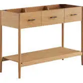 Zaire 48" Single Sink Compatible Bathroom Vanity Cabinet (Sink Not Included) in Natural Finish