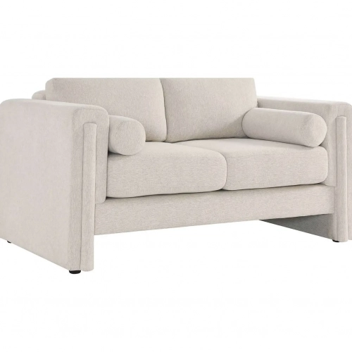 Visible Loveseat in Ivory Fabric