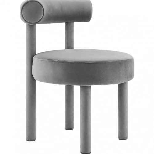Toulouse Dining Chair in Gray Performance Velvet