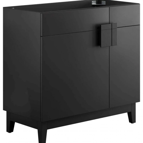 Miles 36" Bathroom Vanity Cabinet in Black Finish (Sink Not Included)