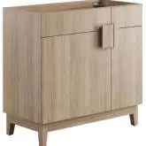 Miles 36" Bathroom Vanity Cabinet in Oak Finish (Sink Not Included)