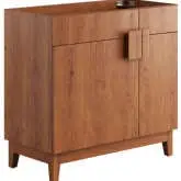 Miles 36&quot; Bathroom Vanity Cabinet in Walnut Finish &#40;Sink Not Included&#41;