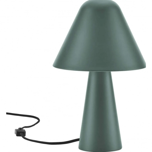 Jovial Mushroom Table Lamp in Green Metal