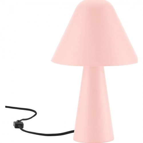 Jovial Mushroom Table Lamp in Pink Metal
