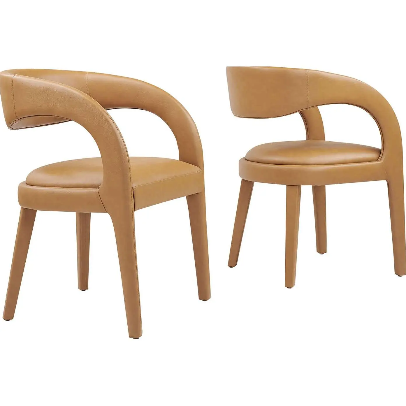 Pinnacle Vegan Leather Dining Chair Set of 2 - Thumbnail 5