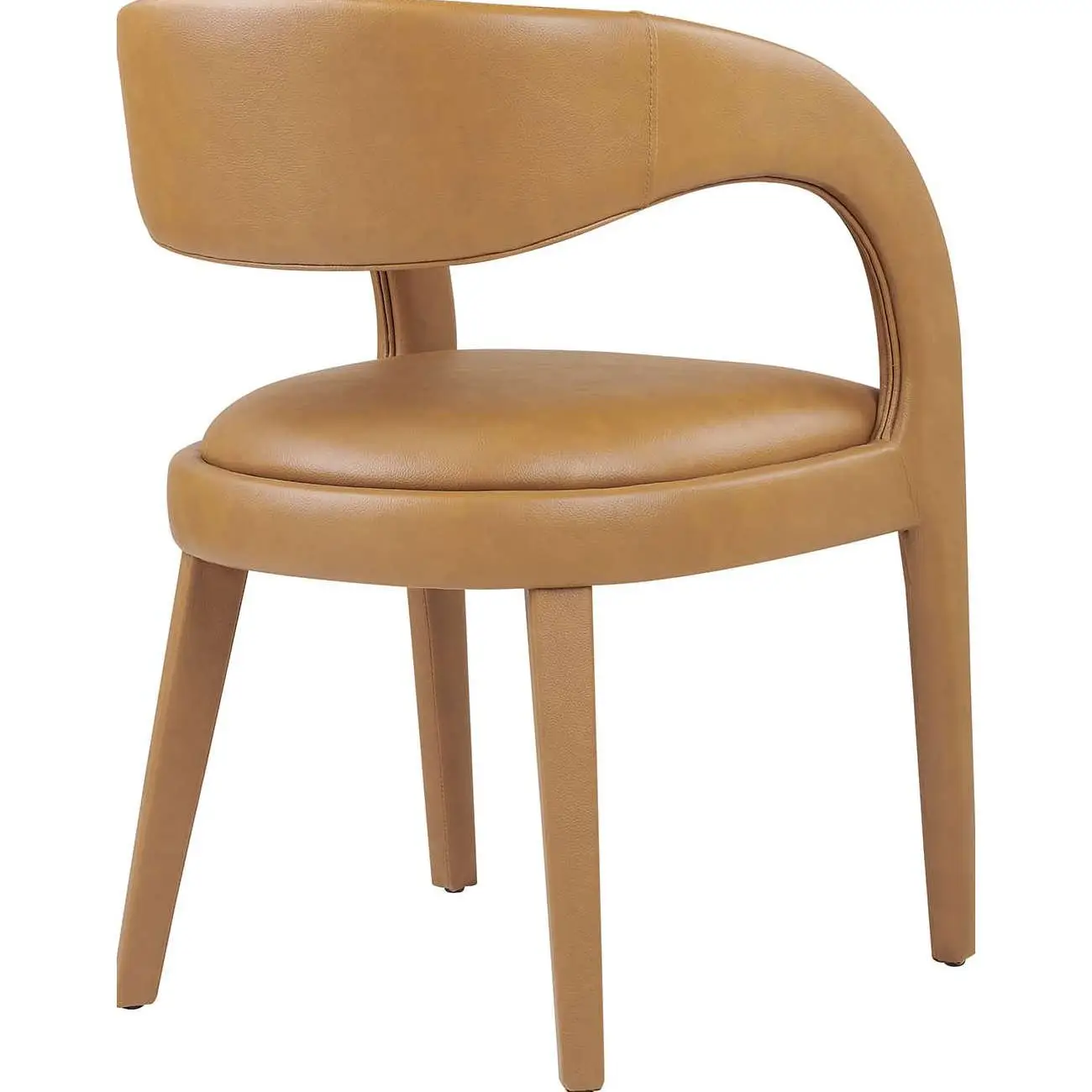 Pinnacle Vegan Leather Dining Chair Set of 2 - Thumbnail 2