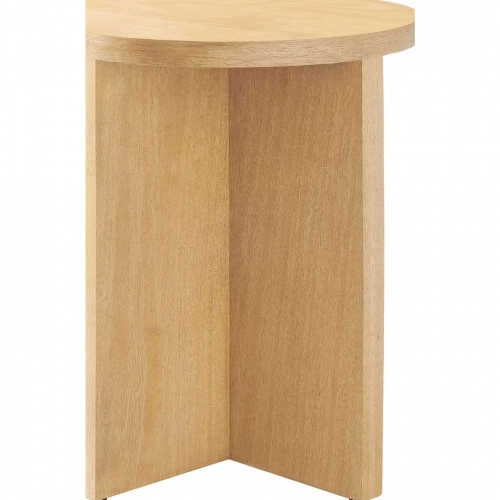 Silas Round Side Table in Natural Mango Wood