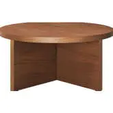 Silas Round Coffee Table in Walnut Mango Wood