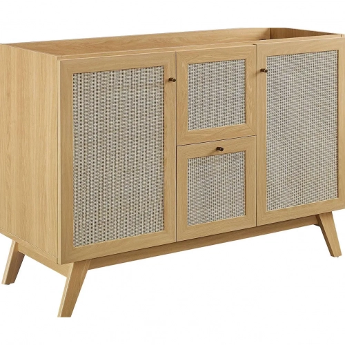 Soma 48" Single or Double Sink Bathroom Vanity Cabinet (Sink Not Included) in Oak