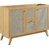 Soma 48" Single or Double Sink Bathroom Vanity Cabinet (Sink Not Included) in Oak