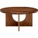 Rivian Round 34" Coffee Table in Walnut Finish Wood