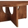 Rivian Round 34" Coffee Table in Walnut Finish Wood