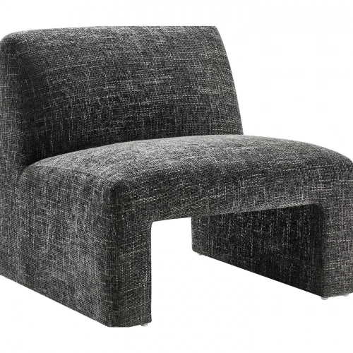 Amita Accent Chair in Carbon Black Chenille