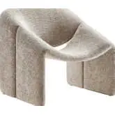 Vivi Accent Chair in Khaki Chenille