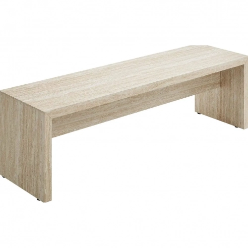 Mirella 62" Bench in Faux Travertine