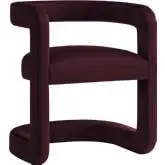 Winslow Barrel Accent Chair in Mulberry Performance Velvet