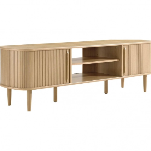 Contour 63" TV Stand in Oak Finish