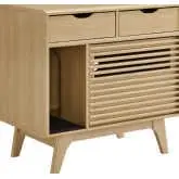 Render Cat Cabinet in Oak Finish Wood