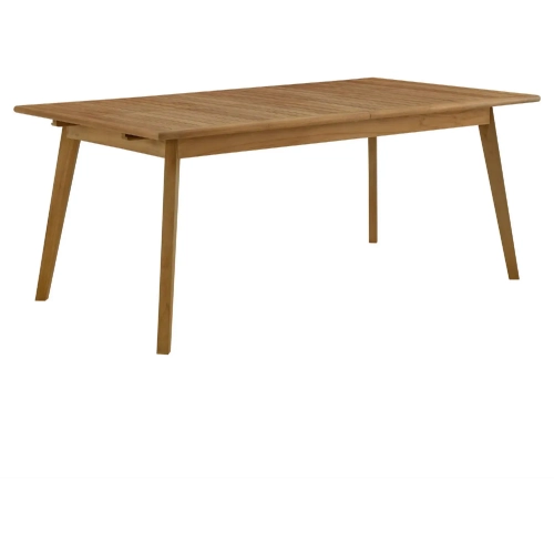 Vienna Outdoor 71" Extendable Dining Table in Natural Finish Teak Wood
