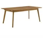 Vienna Outdoor 71" Extendable Dining Table in Natural Finish Teak Wood