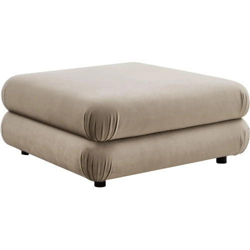 Jubilee Modular Ottoman in Taupe Brown Performance Velvet