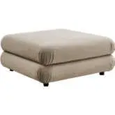 Jubilee Modular Ottoman in Taupe Brown Performance Velvet