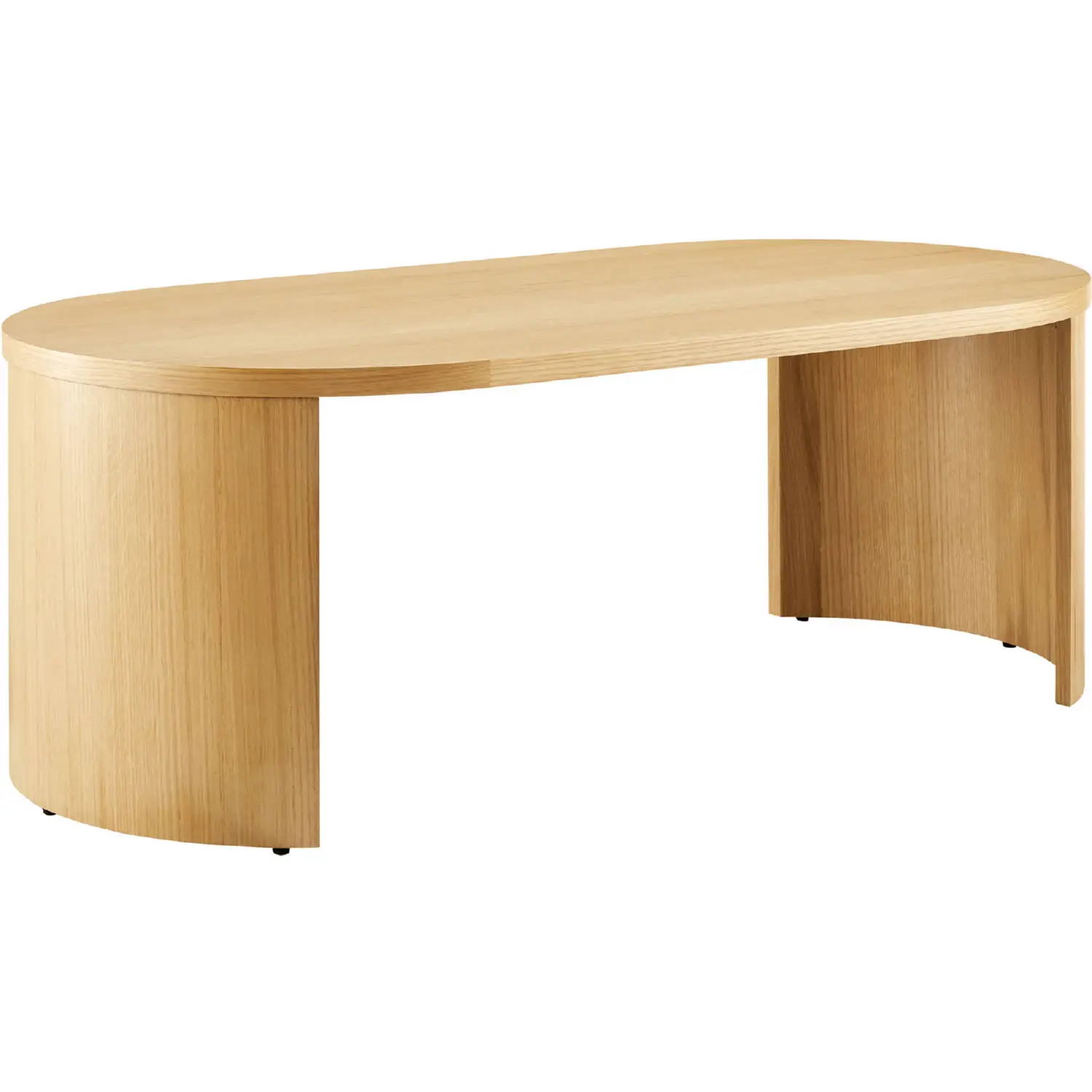 Aspect Oval Wood Coffee Table - Thumbnail 5