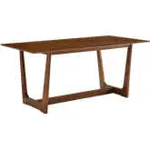Solara 71" Dining Table in Walnut Wood Finish