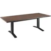 Gavelston 91" Outdoor Dining Table in Gray Wash & Charcoal Gray Aluminum
