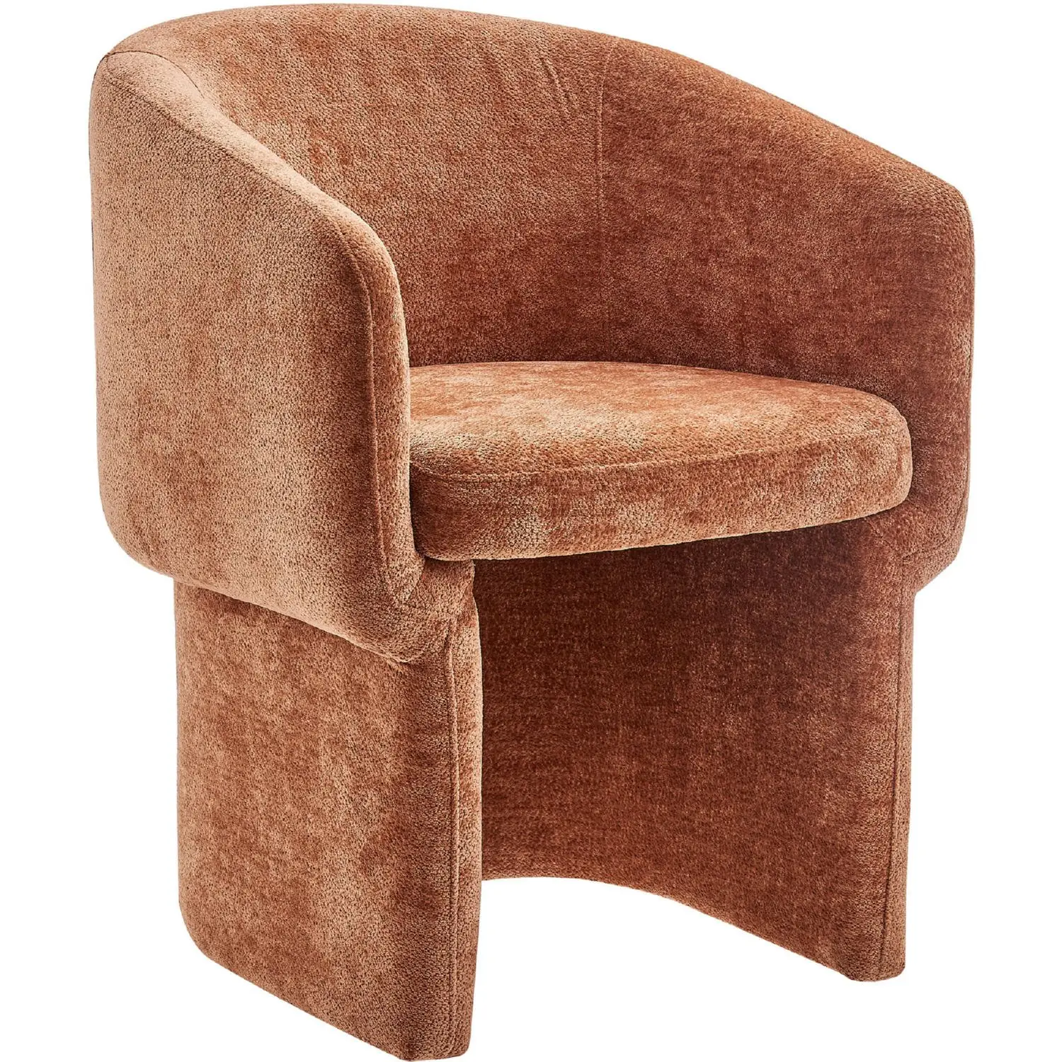 Modway - Verity Barrel Back Dining Armchair - Rust - Thumbnail 5