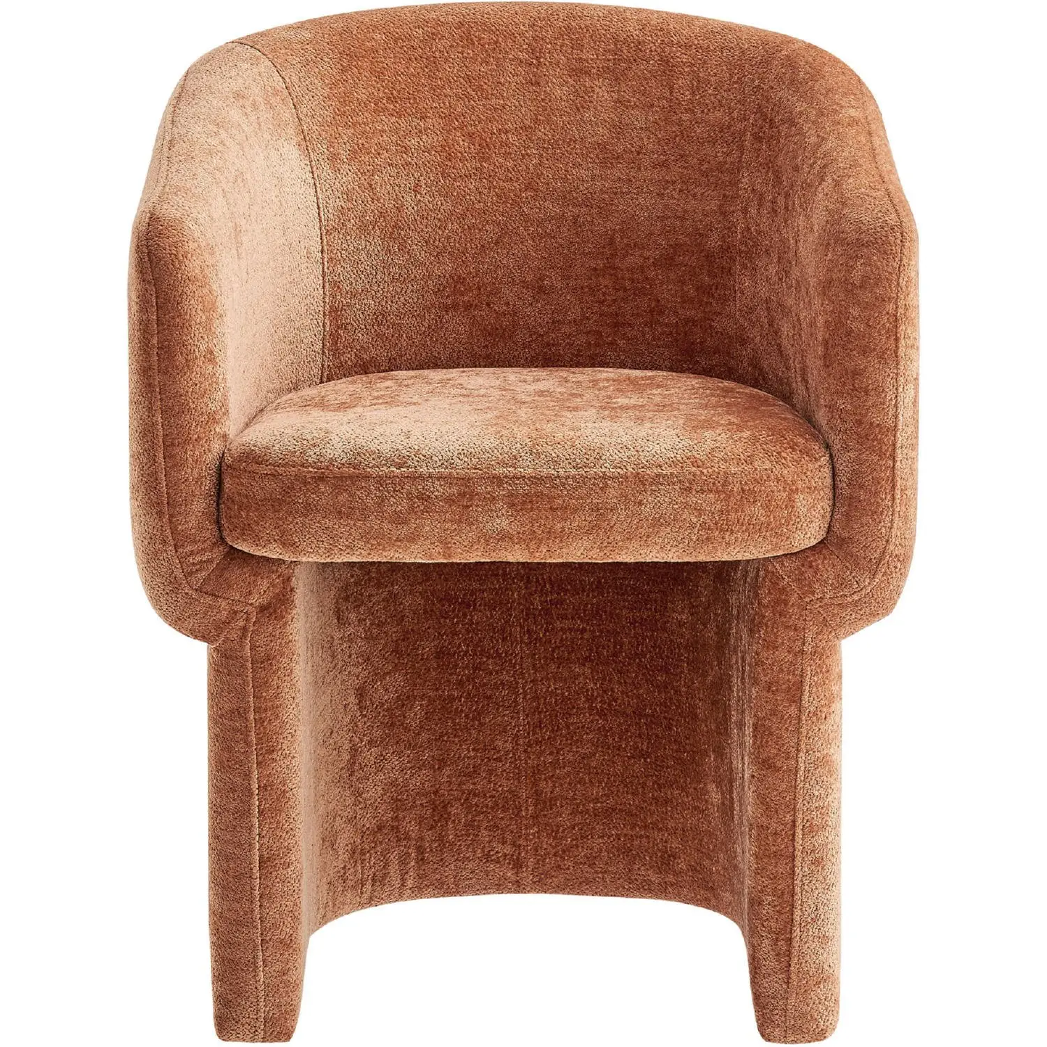 Modway - Verity Barrel Back Dining Armchair - Rust - Thumbnail 2